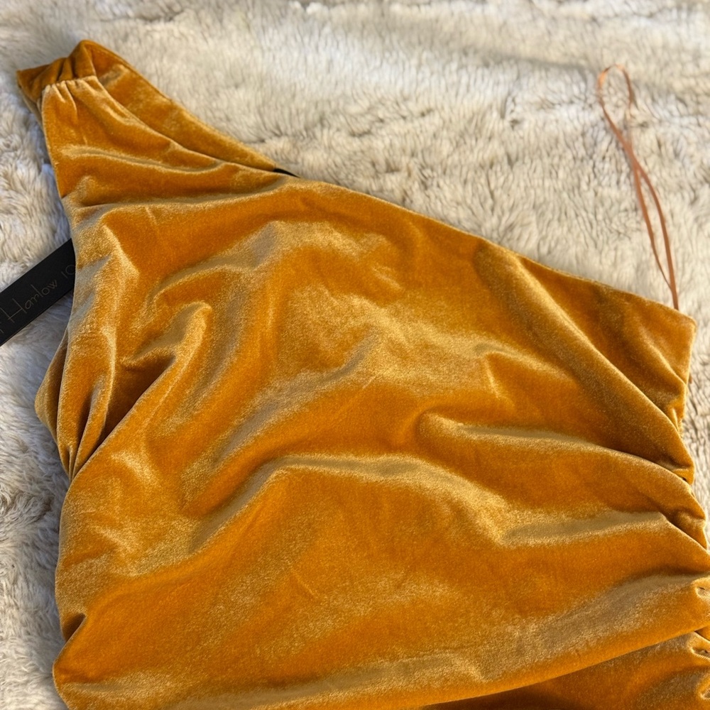 House of Harlow 1960 Mustard Maxi Skirt - Picture 3 of 8